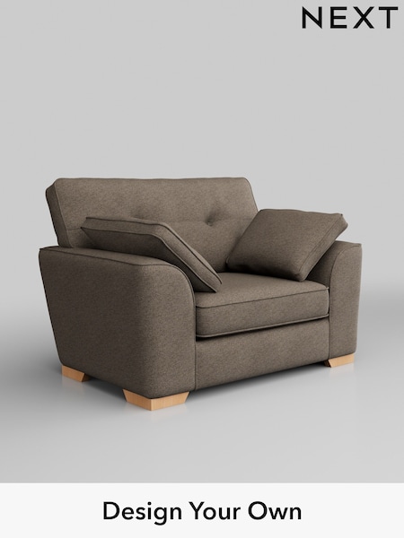 Chunky Weave/Dark Natural Stamford Buttoned Back (W42657) | £899