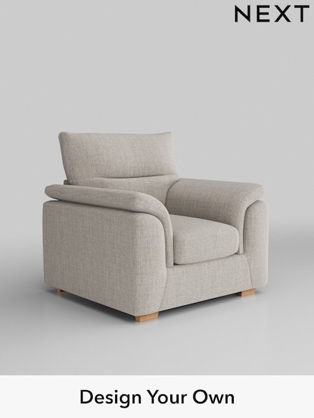 Chunky Weave/Dove Grey Hayden Highback (W42683) | £750