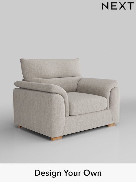 Chunky Weave/Dove Grey Hayden Highback (W42683) | £850
