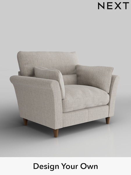 Chunky Weave/Dove Grey Hartley Highback Relaxed Sit (W42687) | £975