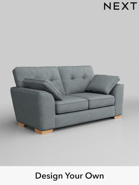 Chunky Weave/Mid Blue Stamford Buttoned Back (W42693) | £1,199