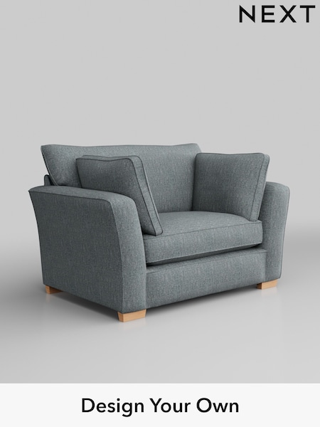 Chunky Weave/Mid Blue Heath Highback (W42694) | £850