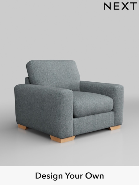 Chunky Weave/Mid Blue Houghton Deep Relaxed Sit (W42695) | £925