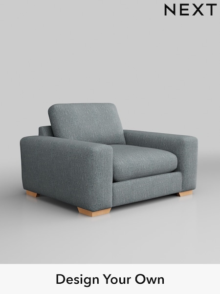 Chunky Weave/Mid Blue Houghton Deep Relaxed Sit (W42695) | £1,025