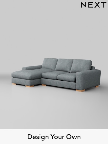 Chunky Weave/Mid Blue Houghton Deep Relaxed Sit (W42695) | £2,125