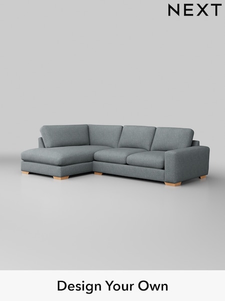 Chunky Weave/Mid Blue Houghton Deep Relaxed Sit (W42695) | £2,250