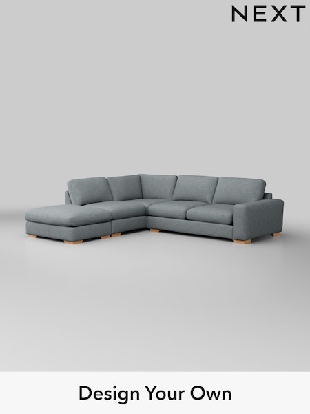 Chunky Weave/Mid Blue Houghton Deep Relaxed Sit (W42695) | £2,675
