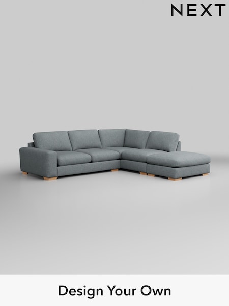 Chunky Weave/Mid Blue Houghton Deep Relaxed Sit (W42695) | £2,675