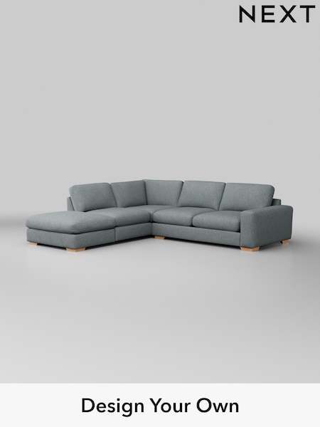 Chunky Weave/Mid Blue Houghton Deep Relaxed Sit (W42695) | £2,625