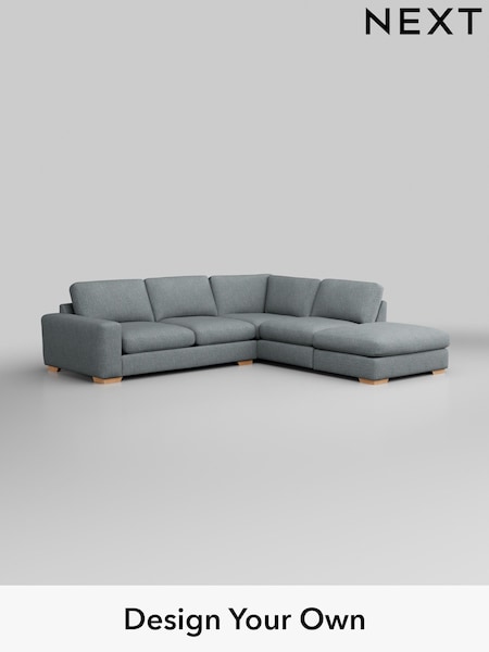 Chunky Weave/Mid Blue Houghton Deep Relaxed Sit (W42695) | £2,625