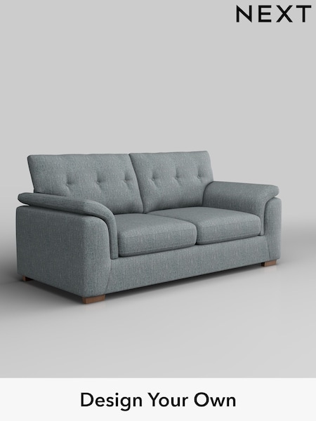 Chunky Weave/Mid Blue Hayden Buttoned Back (W42699) | £1,225