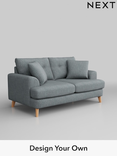 Chunky Weave/Mid Blue Parker Buttoned Back (W42700) | £1,325