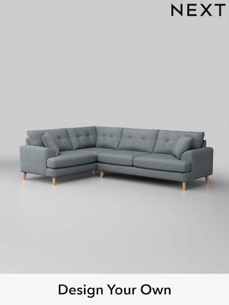 Chunky Weave/Mid Blue Parker Buttoned Back (W42700) | £2,475