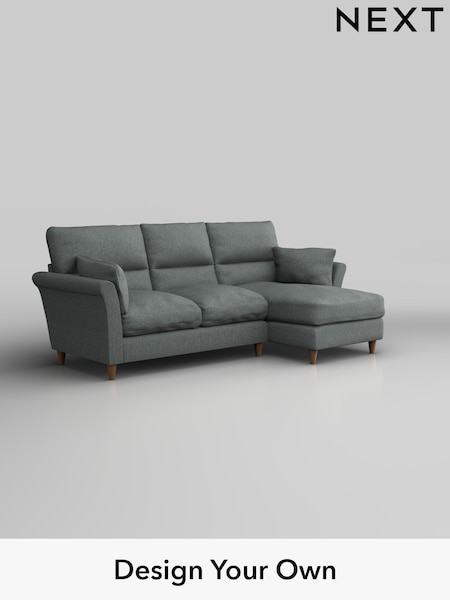 Chunky Weave/Mid Grey Hartley Highback Relaxed Sit (W42710) | £1,950