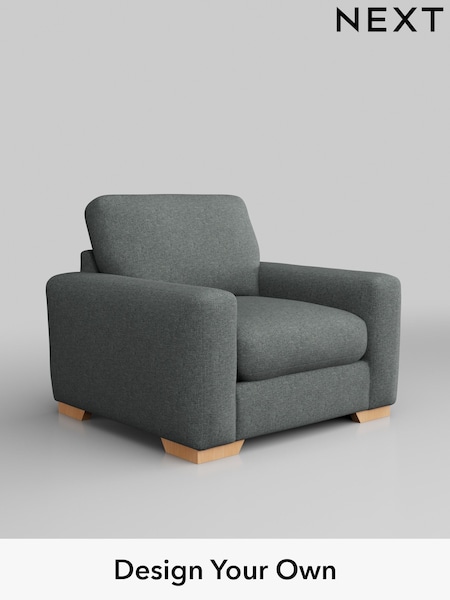 Chunky Weave/Mid Grey Houghton Deep Relaxed Sit (W42723) | £925