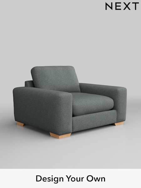 Chunky Weave/Mid Grey Houghton Deep Relaxed Sit (W42723) | £1,025