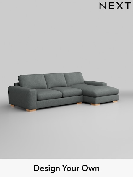 Chunky Weave/Mid Grey Houghton Deep Relaxed Sit (W42723) | £2,325