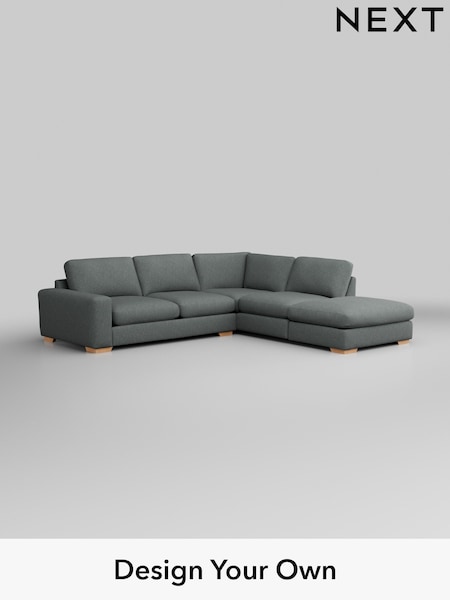Chunky Weave/Mid Grey Houghton Deep Relaxed Sit (W42723) | £2,625