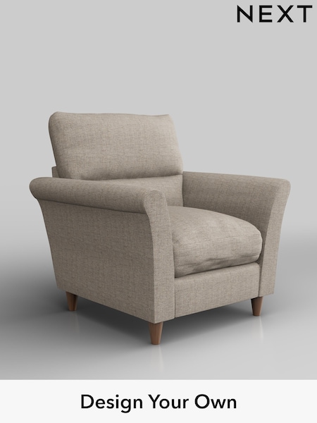 Chunky Weave/Mid Natural Hartley Highback Relaxed Sit (W42730) | £875