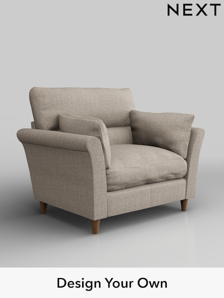 Chunky Weave/Mid Natural Hartley Highback Relaxed Sit (W42730) | £975