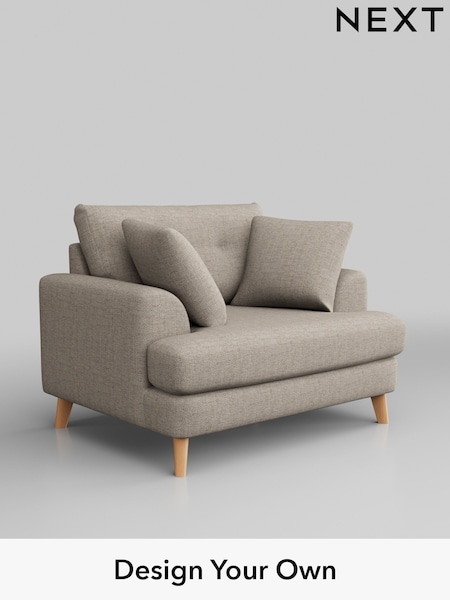 Chunky Weave/Mid Natural Parker Buttoned Back (W42732) | £1,025