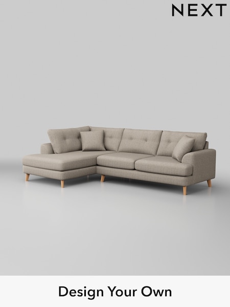 Chunky Weave/Mid Natural Parker Buttoned Back (W42732) | £2,425