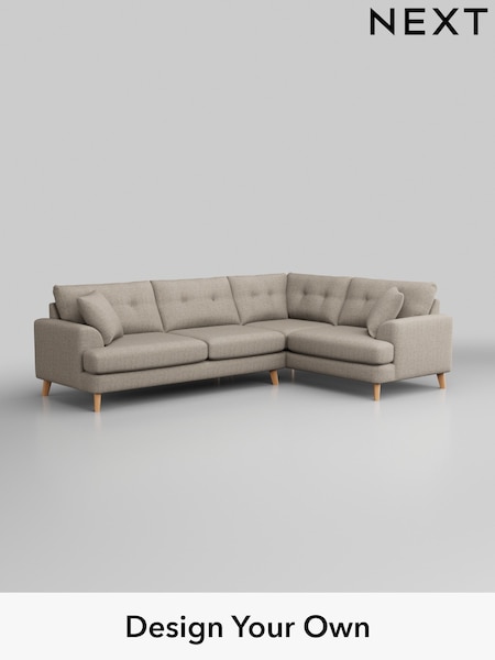 Chunky Weave/Mid Natural Parker Buttoned Back (W42732) | £2,475
