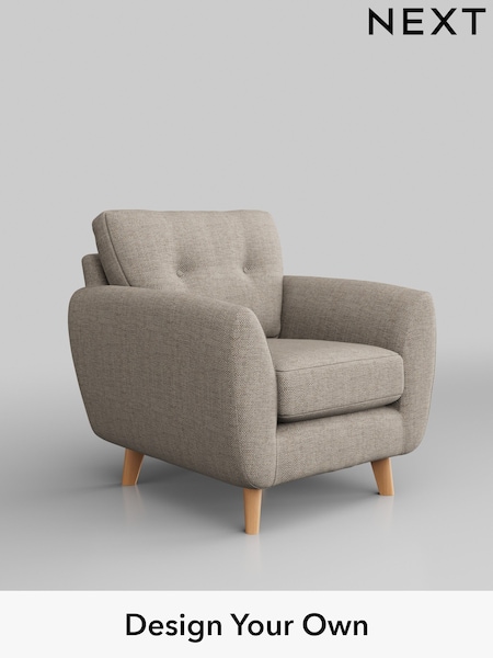 Chunky Weave/Mid Natural Wilson Buttoned Back (W42737) | £599