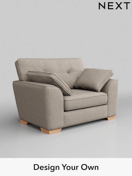 Chunky Weave/Mid Natural Stamford Buttoned Back (W42742) | £899