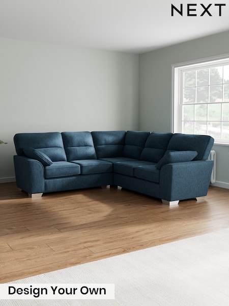 Cotswold Chenille/Dark Blue Stamford Highback (W42763) | £2,425