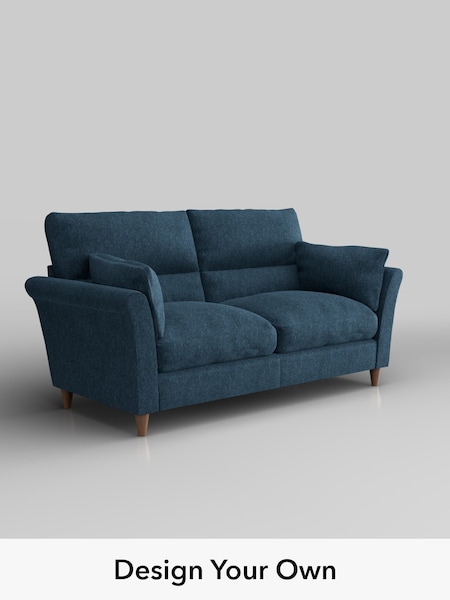 Cotswold Chenille/Dark Blue Hartley Highback Relaxed Sit (W42765) | £1,325
