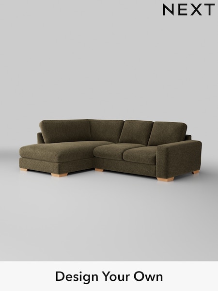 Cotswold Chenille/Dark Green Houghton Deep Relaxed Sit (W42774) | £2,150