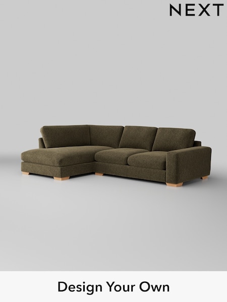 Cotswold Chenille/Dark Green Houghton Deep Relaxed Sit (W42774) | £2,250