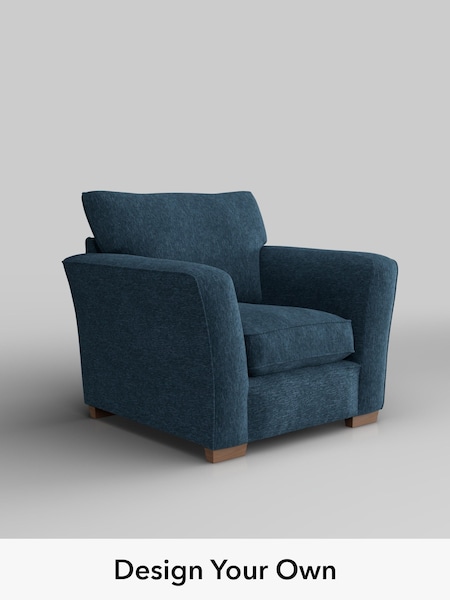 Cotswold Chenille/Dark Blue Heath Highback (W42779) | £750