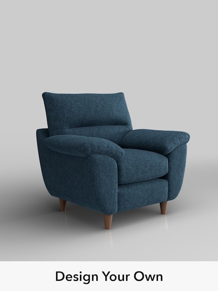 Cotswold Chenille/Dark Blue Elliot Highback (W42785) | £675