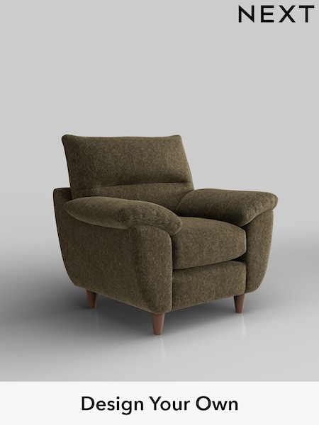 Cotswold Chenille/Dark Green Elliot Highback (W42786) | £675