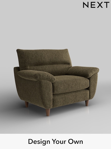 Cotswold Chenille/Dark Green Elliot Highback (W42786) | £775