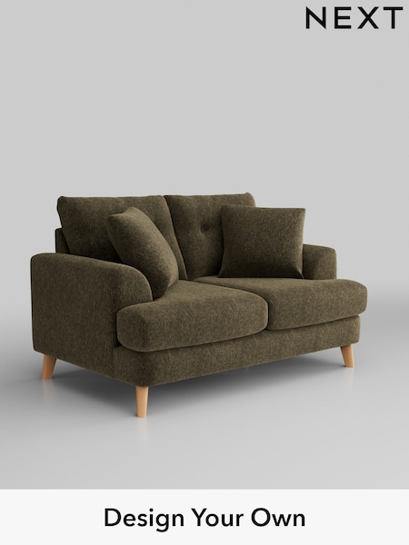 Cotswold Chenille/Dark Green Parker Buttoned Back (W42790) | £1,225