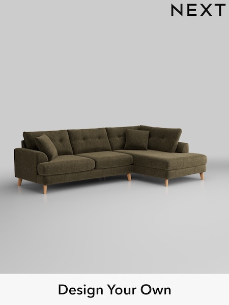 Cotswold Chenille/Dark Green Parker Buttoned Back (W42790) | £2,425