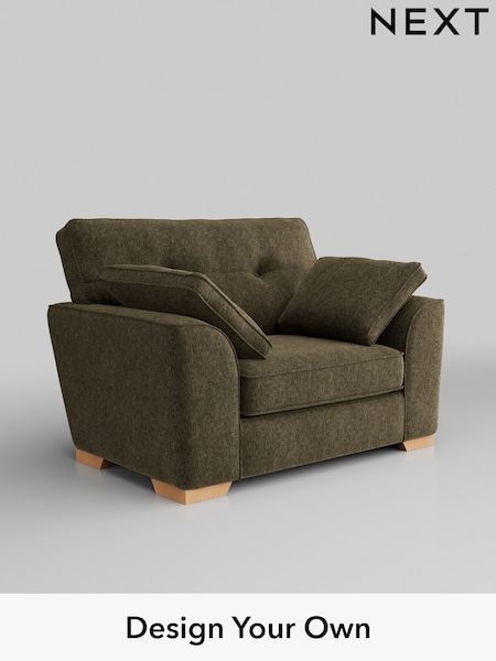 Cotswold Chenille/Dark Green Stamford Buttoned Back (W42798) | £899