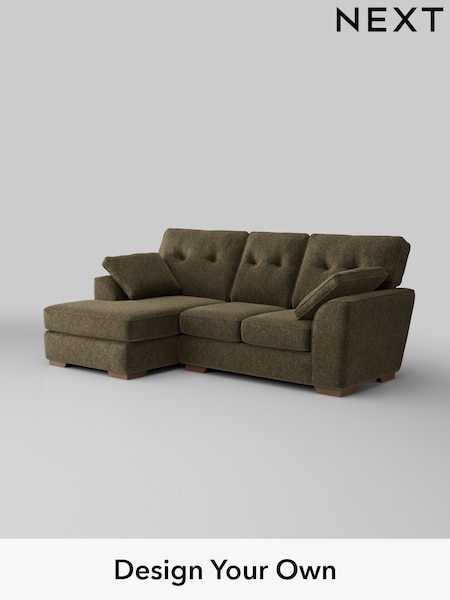 Cotswold Chenille/Dark Green Stamford Buttoned Back (W42798) | £1,775
