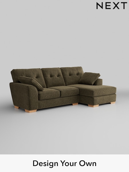 Cotswold Chenille/Dark Green Stamford Buttoned Back (W42798) | £1,875