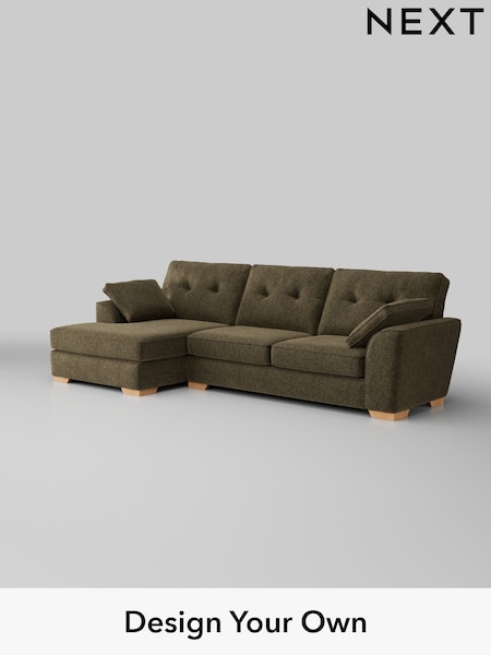 Cotswold Chenille/Dark Green Stamford Buttoned Back (W42798) | £2,025