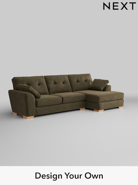 Cotswold Chenille/Dark Green Stamford Buttoned Back (W42798) | £2,025