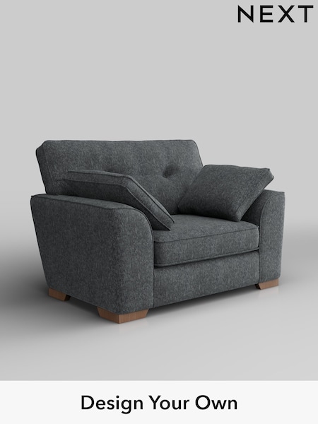 Cotswold Chenille/Dark Grey Stamford Buttoned Back (W42812) | £899