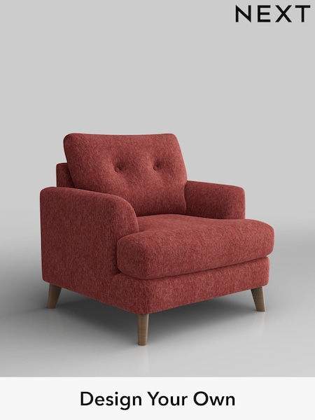 Cotswold Chenille/Dark Terracotta Orange Parker Buttoned Back (W42834) | £925