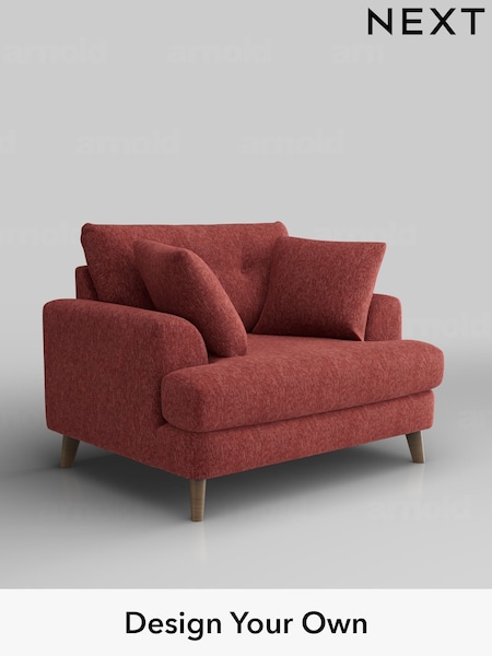 Cotswold Chenille/Dark Terracotta Orange Parker Buttoned Back (W42834) | £1,025