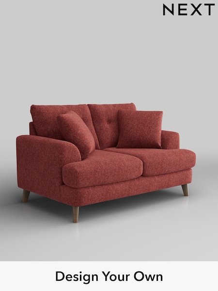 Cotswold Chenille/Dark Terracotta Orange Parker Buttoned Back (W42834) | £1,225