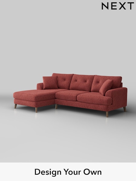 Cotswold Chenille/Dark Terracotta Orange Parker Buttoned Back (W42834) | £2,199