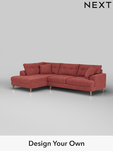 Cotswold Chenille/Dark Terracotta Orange Parker Buttoned Back (W42834) | £2,425